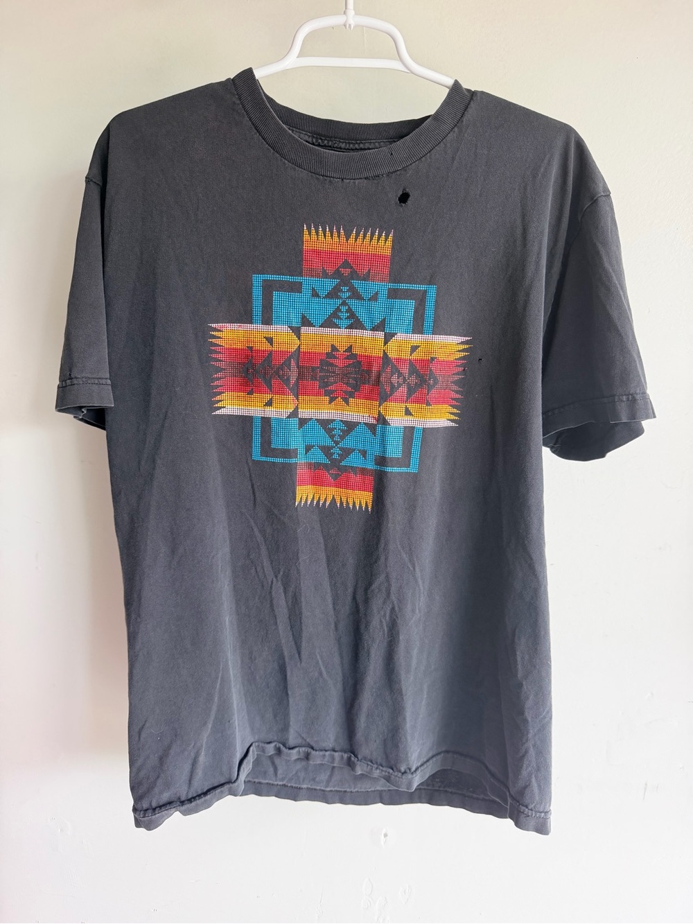 Pendleton Black Short-Sleeve Tee with Southwestern Graphic